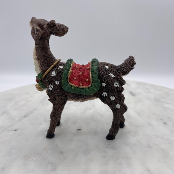 Grandeur Noel Reindeer Christmas Resin from Two Santas Fabric Mache set - Picture 2 of 13